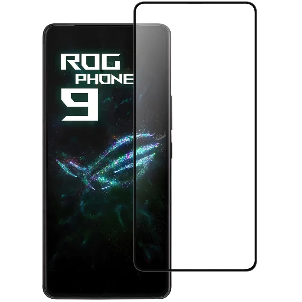 For Asus ROG Phone 9 5G AGC Tempered Glass with Black Edge Full Glue Full Coverage Screen Protector - 1
