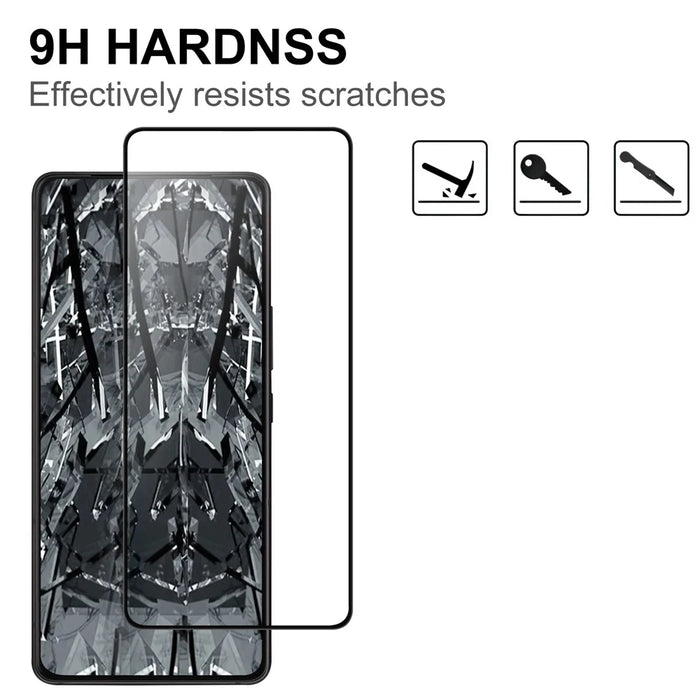 For Asus ROG Phone 9 5G AGC Tempered Glass with Black Edge Full Glue Full Coverage Screen Protector - 3