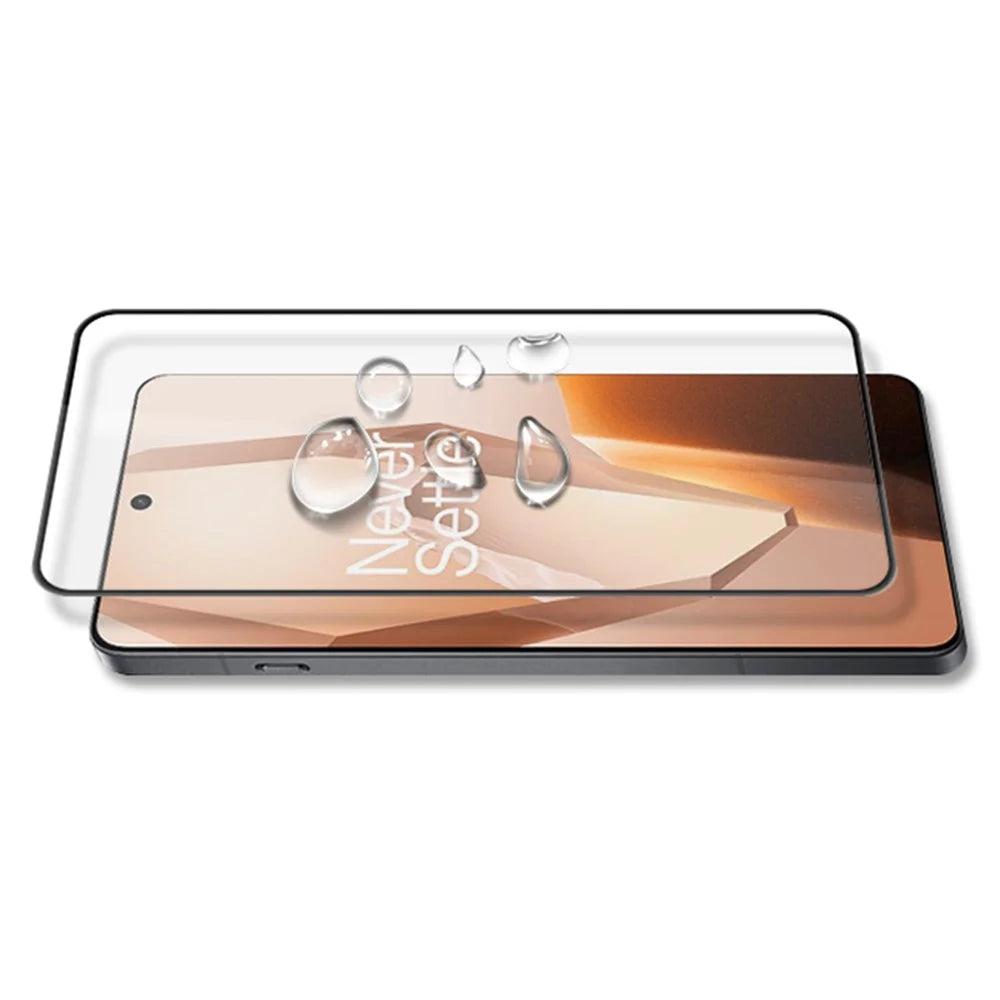 MOCOLO For OnePlus 13R 5G Screen Protector Anti-Shatter Silk Printing Tempered Glass Film - Black - 3