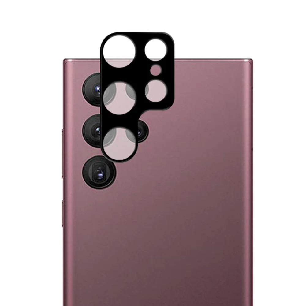 MOCOLO For Samsung Galaxy S25 Ultra Camera Lens Protector Silk Printing Tempered Glass Lens Film - Black - 1