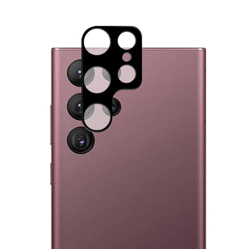 MOCOLO For Samsung Galaxy S25 Ultra Camera Lens Protector Silk Printing Tempered Glass Lens Film - Black - 1