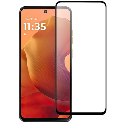 For Motorola Moto G17 Power 4G / G17 4G / G15 4G / G15 Power 4G AGC Tempered Glass with Black Edge Full Glue Full Coverage Screen Protector - 1