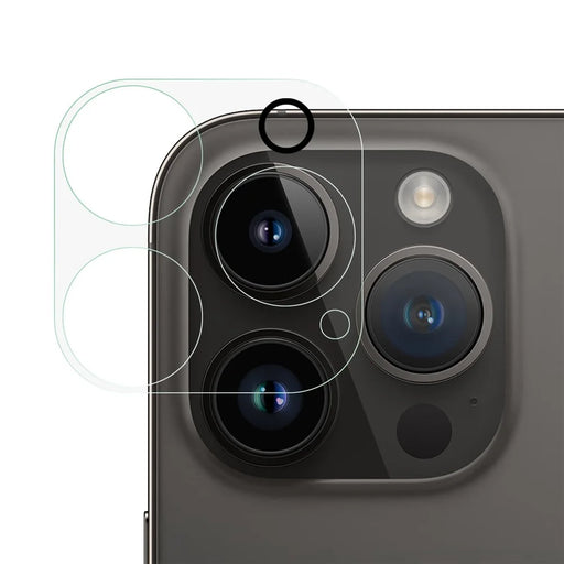 RURIHAI For iPhone 14 Pro Rear Back Camera Lens Protector High Aluminium-silicon Glass Clear 3D Lens Film Guard - 1
