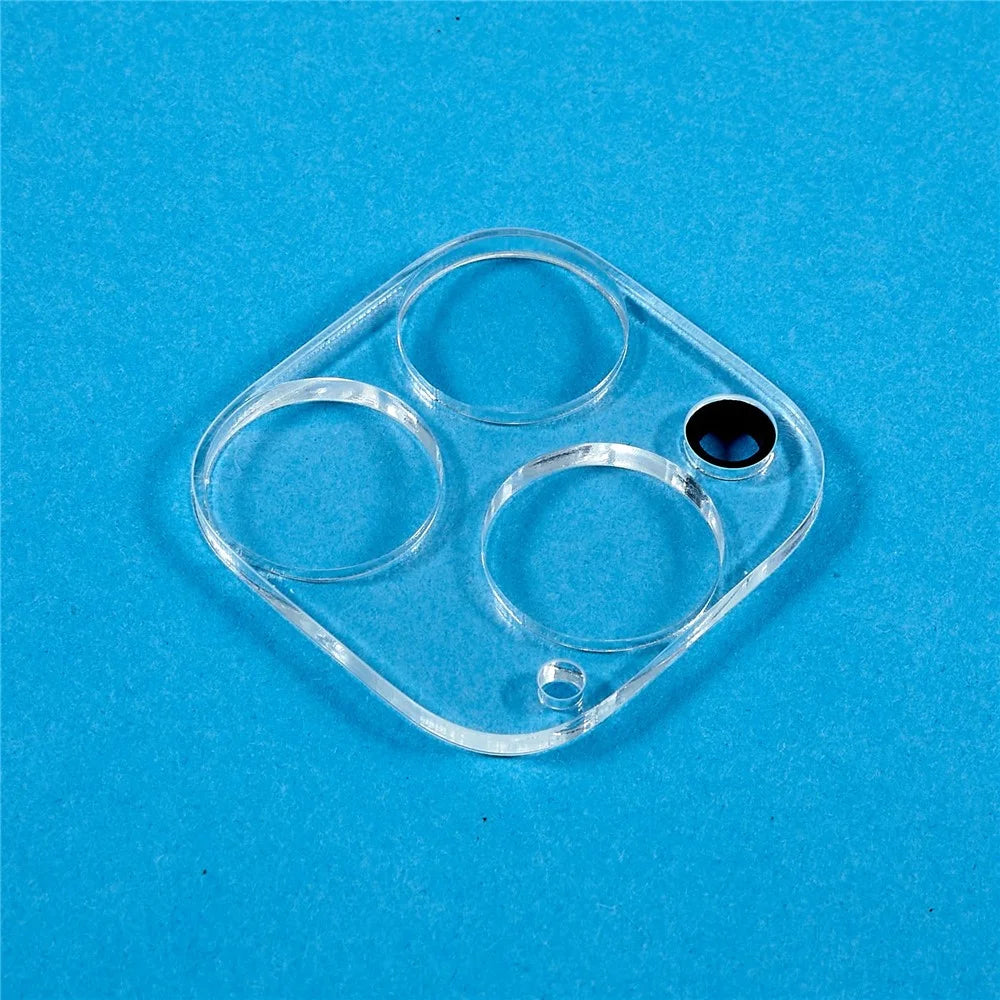 RURIHAI For iPhone 14 Pro Rear Back Camera Lens Protector High Aluminium-silicon Glass Clear 3D Lens Film Guard - 5