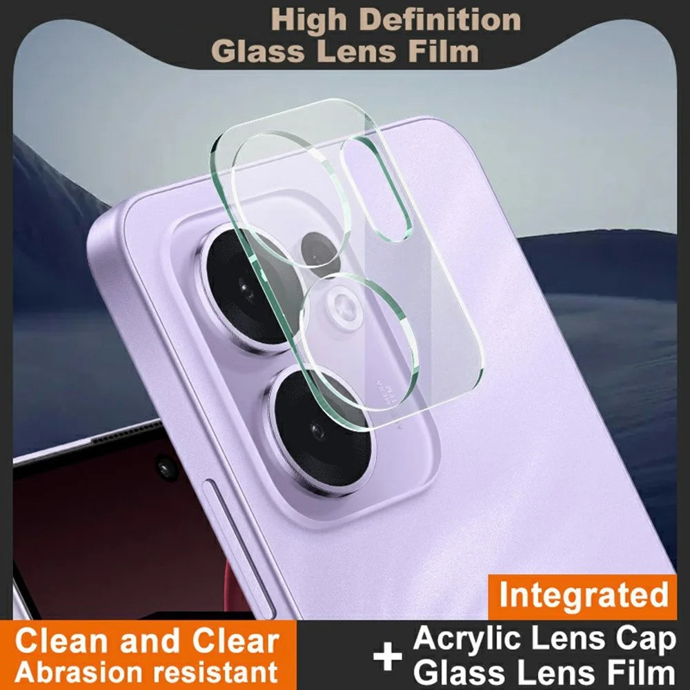IMAK For Oppo Reno13 F 5G (Reno 13 FS 5G) / 4G Tempered Glass Camera Lens Protector + Acrylic Lens Cap - 2