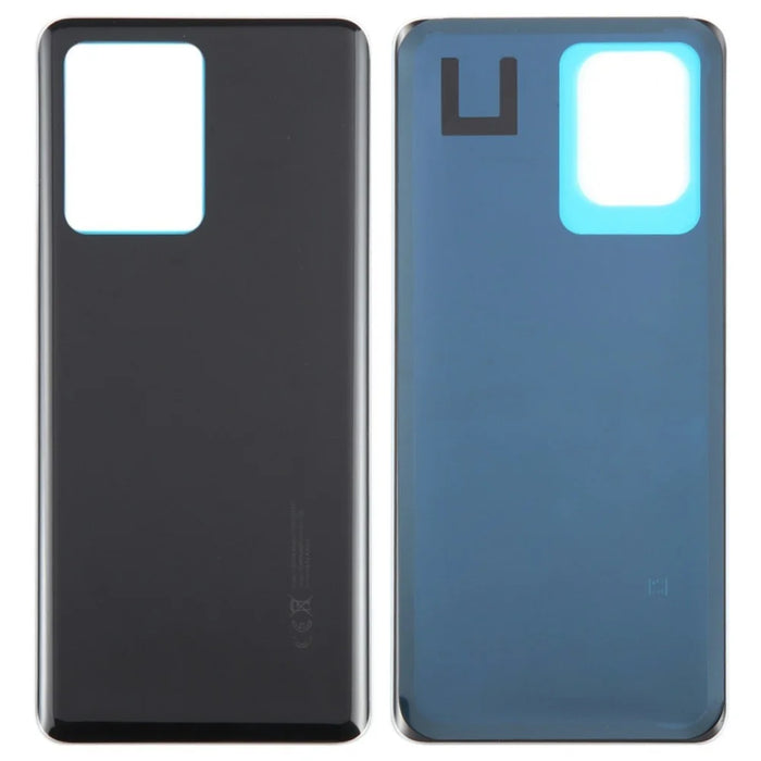 For Xiaomi Redmi Note 12 Pro+ 5G Back Battery Housing Cover Part (Without Logo) - Black - 1