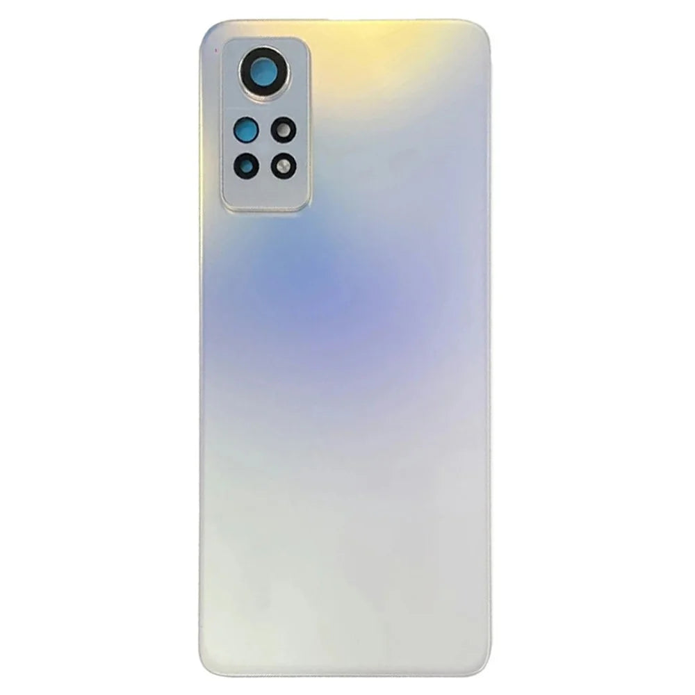 For Xiaomi Redmi Note 12 Pro 4G Back Battery Housing Cover with Camera Ring Lens Cover Spare Part (without Logo) - White - 2