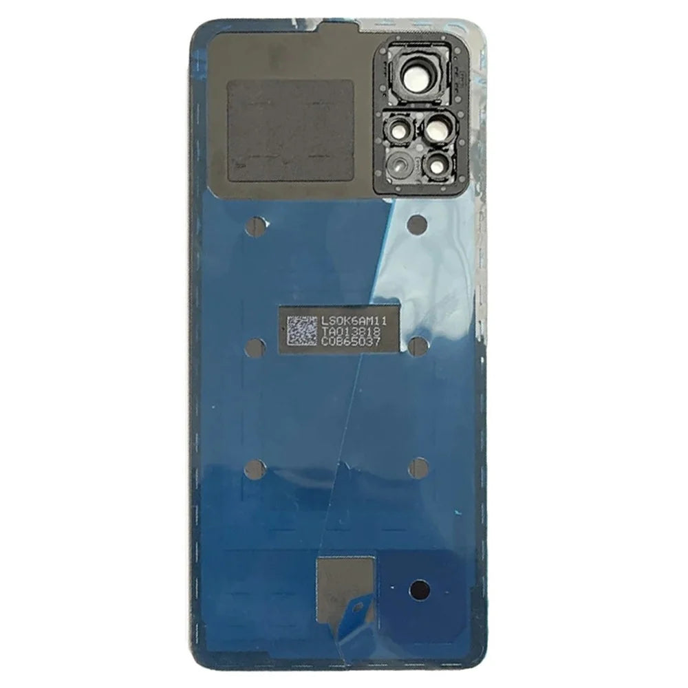 For Xiaomi Redmi Note 12 Pro 4G Back Battery Housing Cover with Camera Ring Lens Cover Spare Part (without Logo) - White - 3