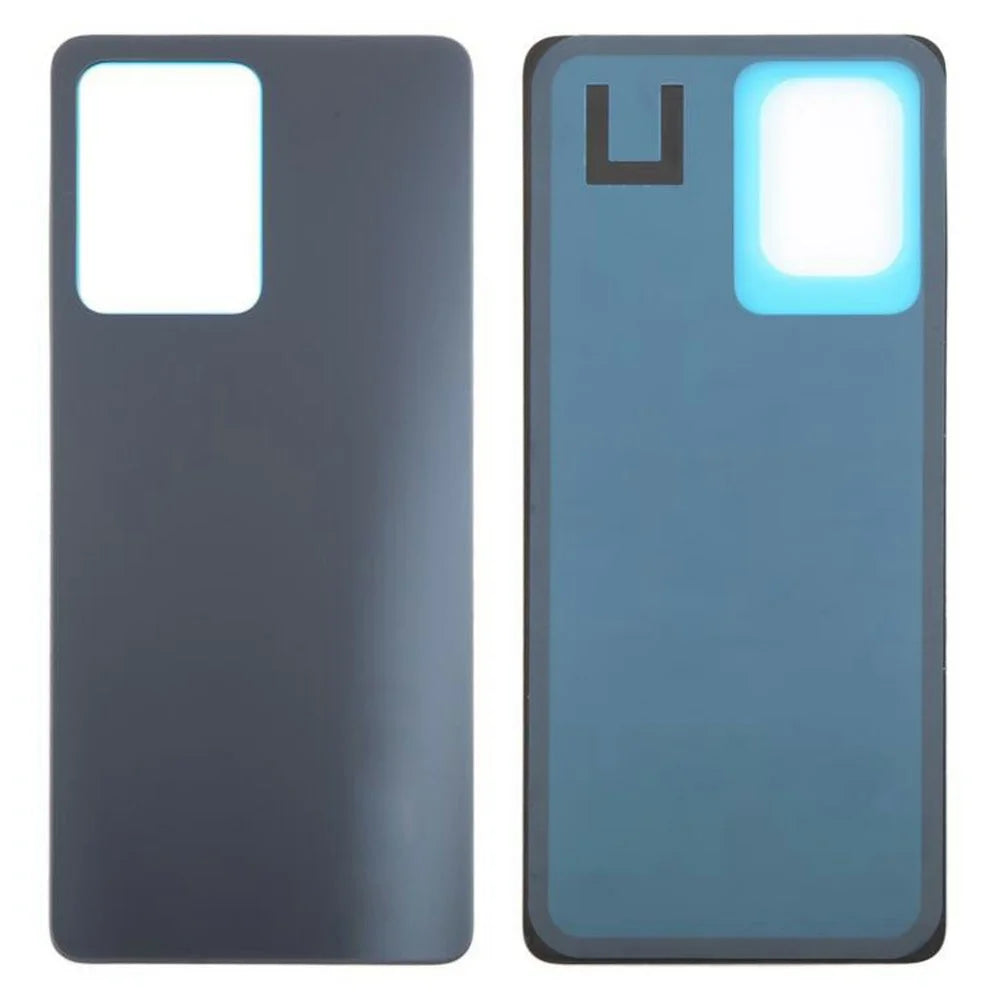 For Xiaomi Redmi Note 12 Pro 5G Back Battery Housing Cover Part (Without Logo) - Black - 1