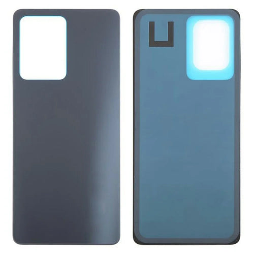 For Xiaomi Redmi Note 12 Pro 5G Back Battery Housing Cover Part (Without Logo) - Black - 1