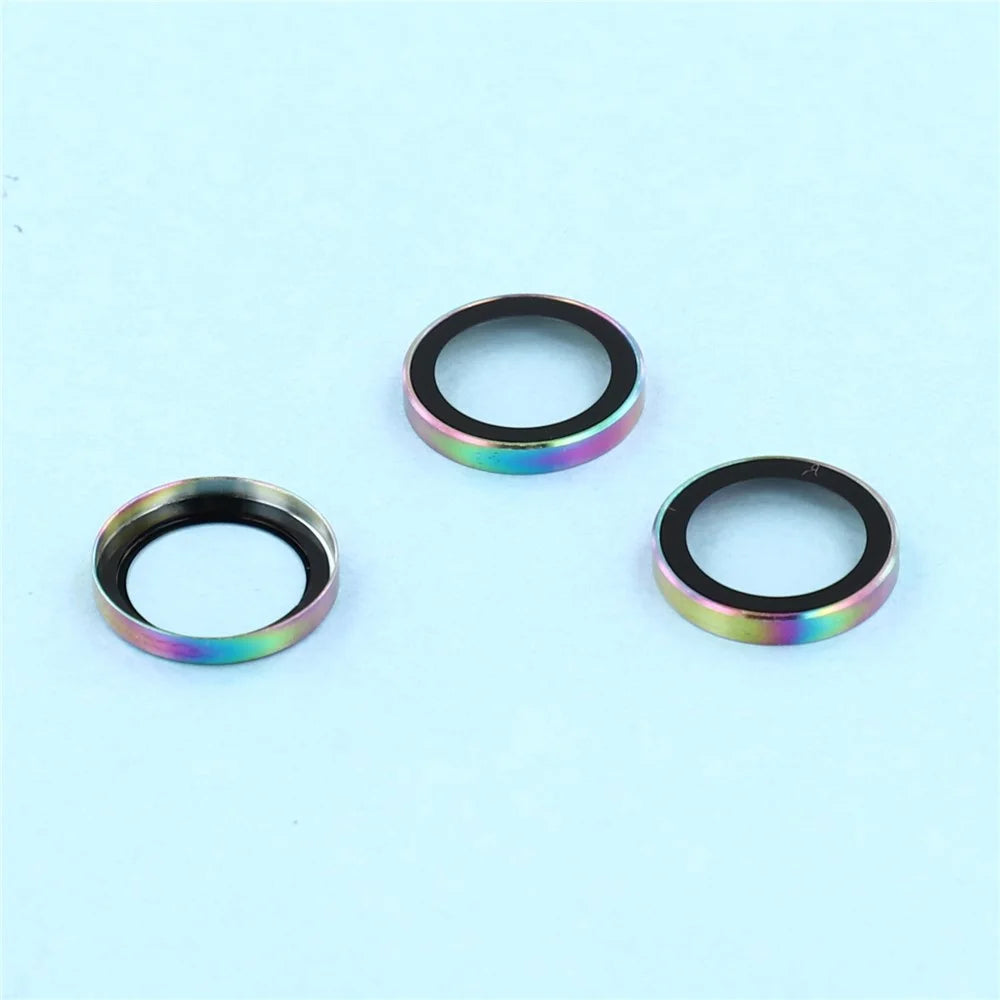 For Samsung Galaxy S25+ Camera Lens Protector Electroplating Clear Tempered Glass Lens Film - Multi-Color - 4