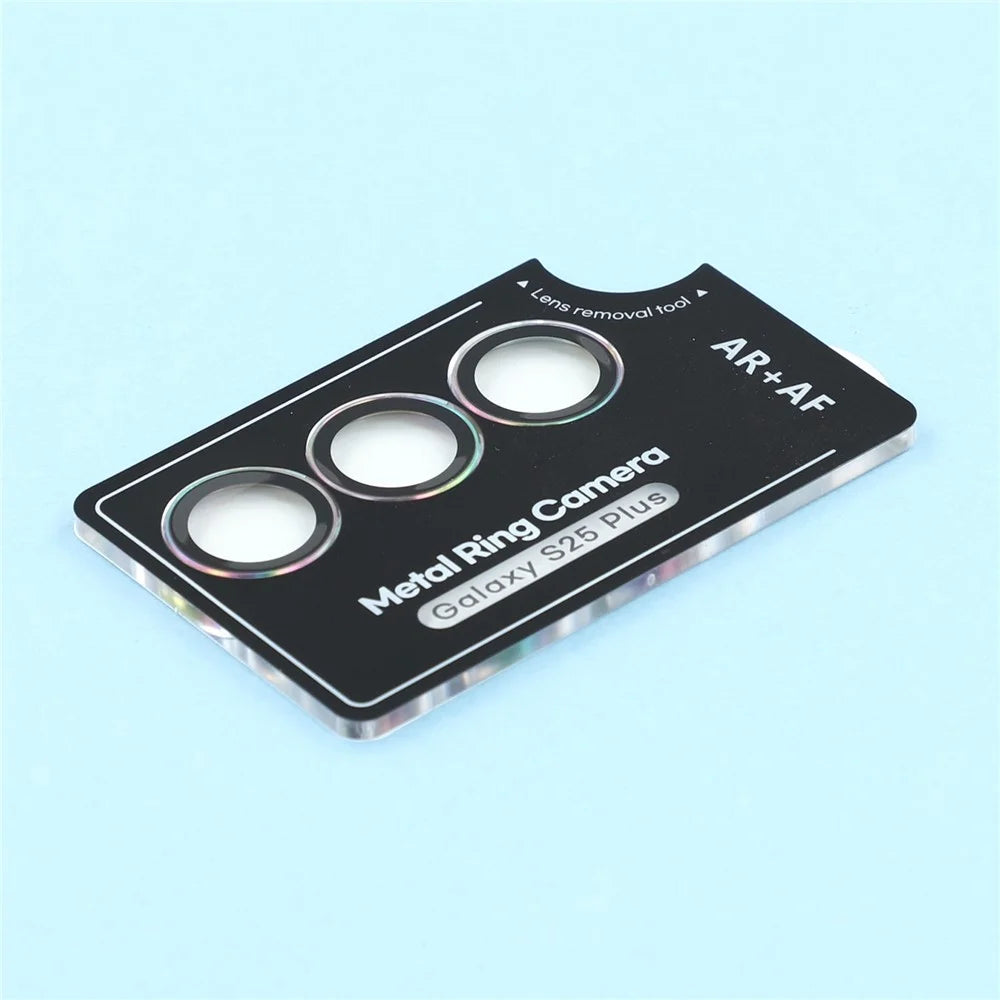 For Samsung Galaxy S25+ Camera Lens Protector Electroplating Clear Tempered Glass Lens Film - Multi-Color - 5