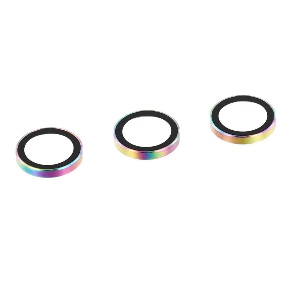 For Samsung Galaxy S25 Camera Lens Protector Electroplating Clear Tempered Glass Lens Film - Multi-Color - 3