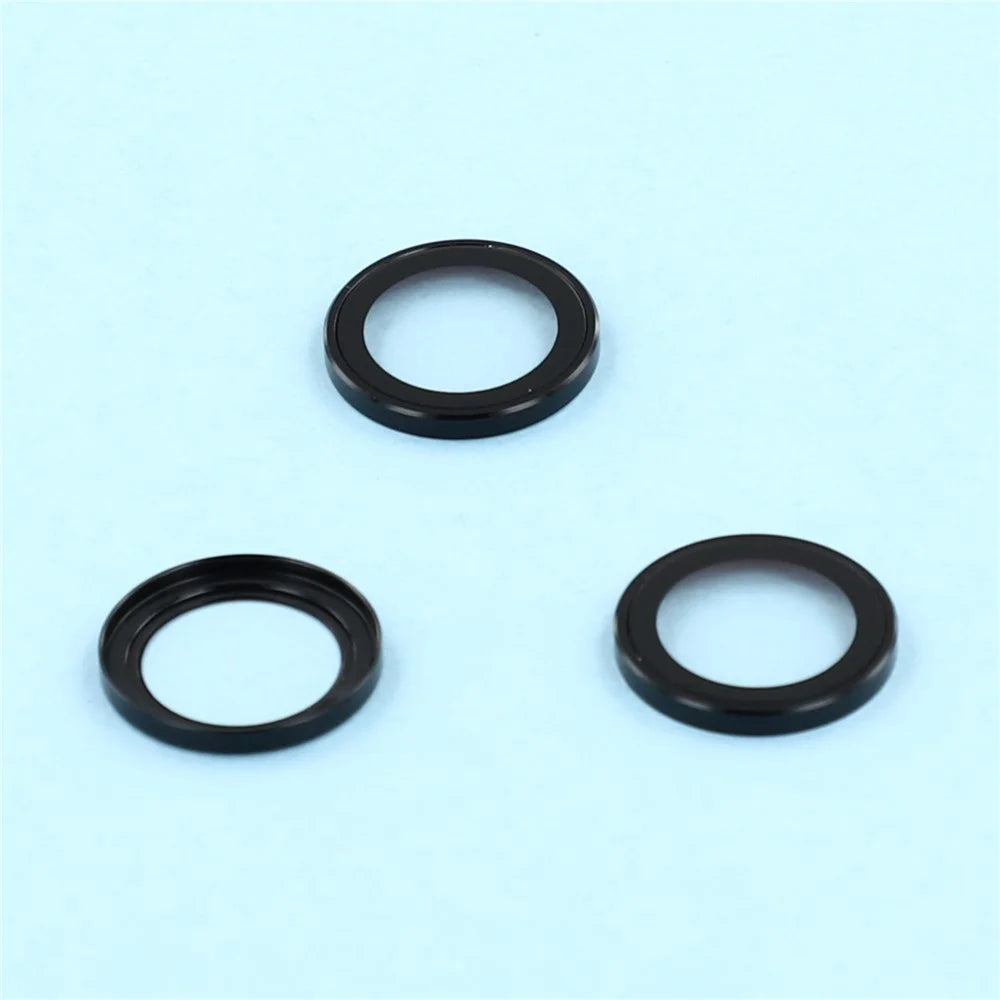 For Samsung Galaxy S25+ Camera Lens Protector Electroplating Ultra HD Tempered Glass Lens Film - Black - 3