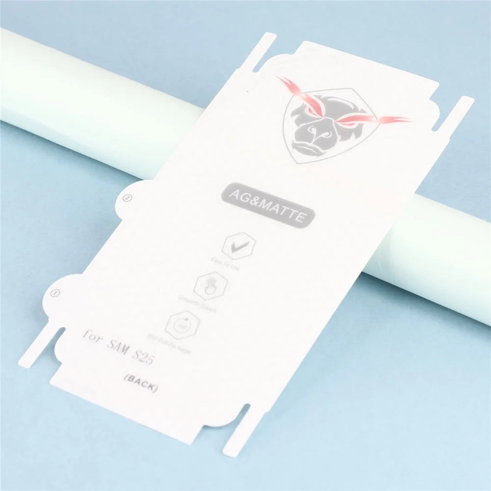 For Samsung Galaxy S25 Back Screen Protector Anti Fingerprint Anti Glare Matte Soft TPU Film - 4