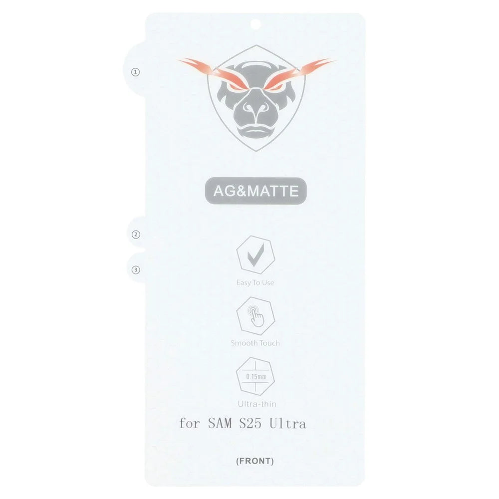 For Samsung Galaxy S25 Ultra / S24 Ultra Screen Protector Anti Fingerprint Anti Glare Matte Soft TPU Film - 3