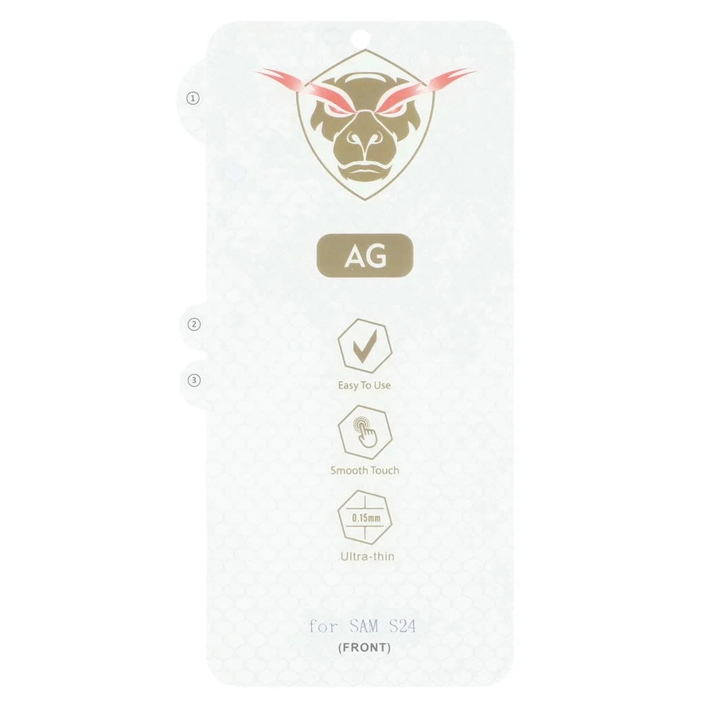 For Samsung Galaxy S25 / S24 Screen Protector Anti Fingerprint Anti Glare Matte Soft TPU Film - 3