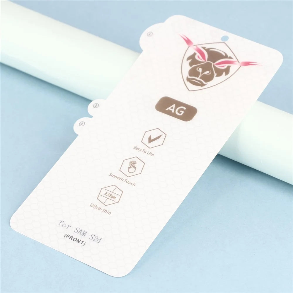 For Samsung Galaxy S25+ / S24+ Screen Protector Anti Fingerprint Anti Glare Matte Soft TPU Film - 4