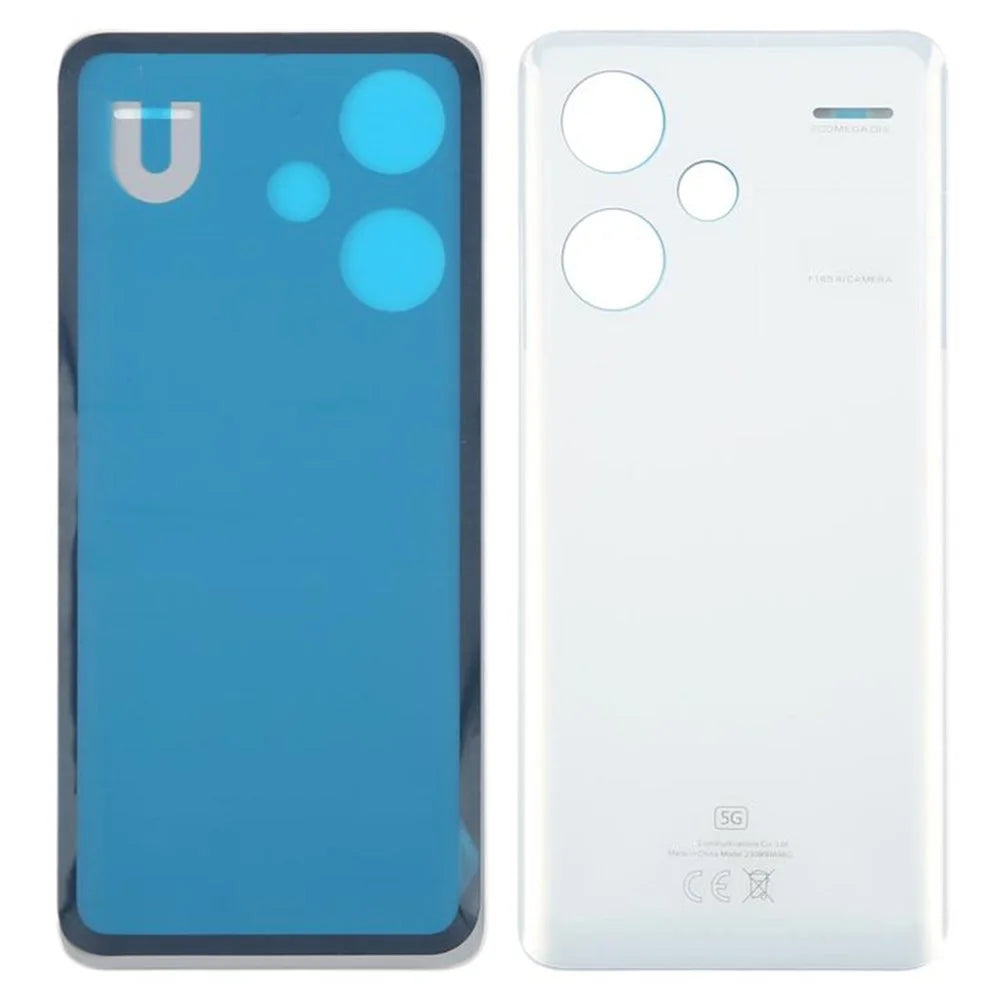 For Xiaomi Redmi Note 13 Pro+ 5G Back Battery Housing Cover Part (Without Logo) - White - 1
