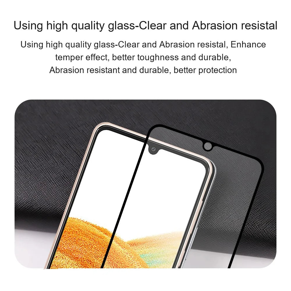 AMORUS For Samsung Galaxy S25 Ultra Screen Protector Anti-Shatter Tempered Glass Film - Black - 5