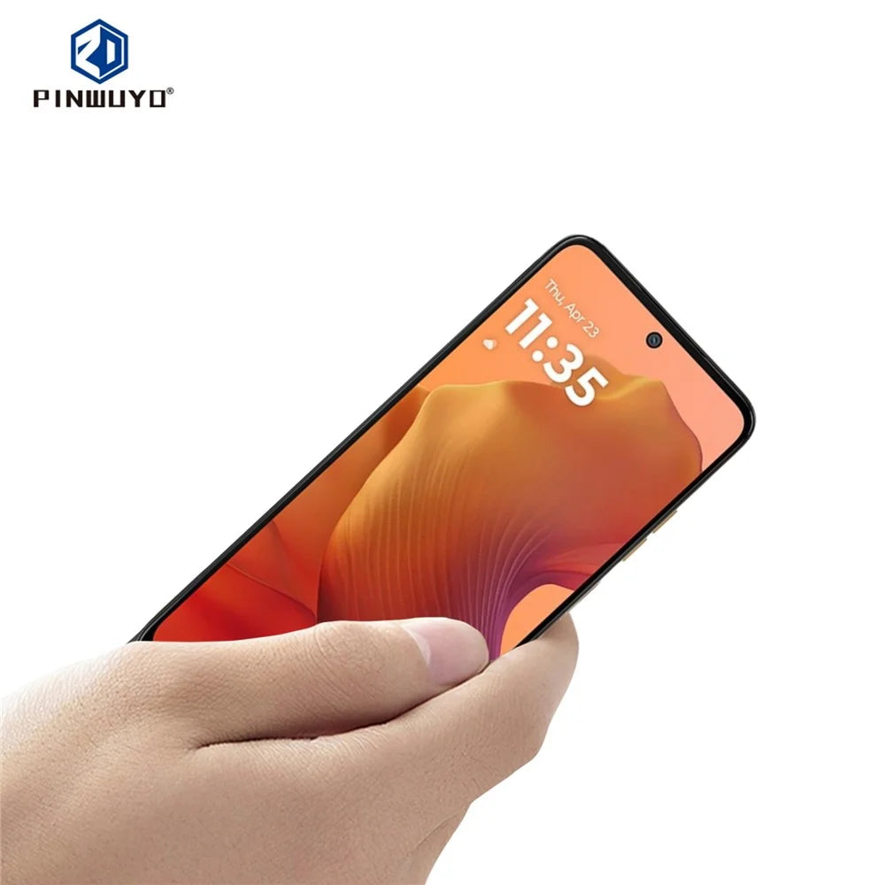PINWUYO For Motorola Motorola Moto G17 Power 4G / G17 4G / G15 4G / G15 Power 4G / G05 4G / E15 4G Tempered Glass Film  JK Series-2 9H Full Screen Protector - Black - 2