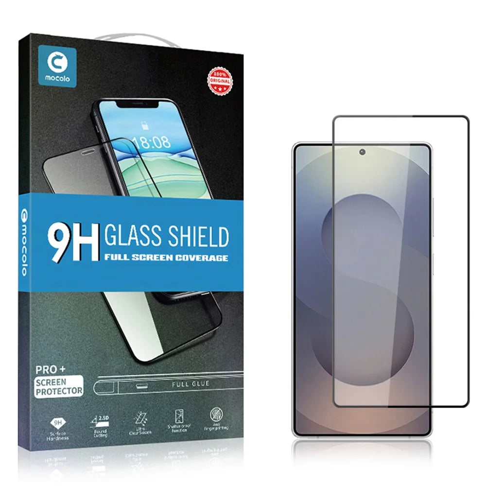 MOCOLO For Samsung Galaxy S25 Ultra Screen Protector Anti-Shatter Silk Printing Tempered Glass Film - Black - 7