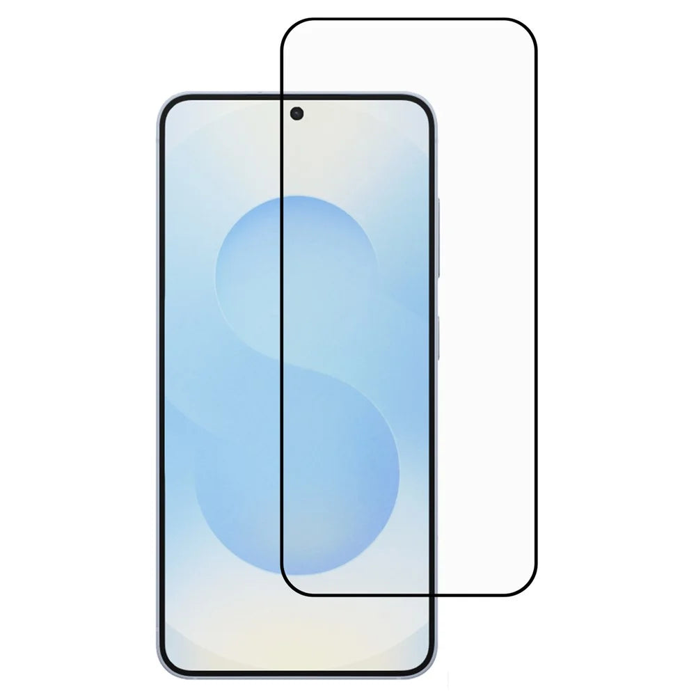 For Samsung Galaxy S25 Edge Screen Protector Silk Printing Full Glue Tempered Glass Screen Film - 1