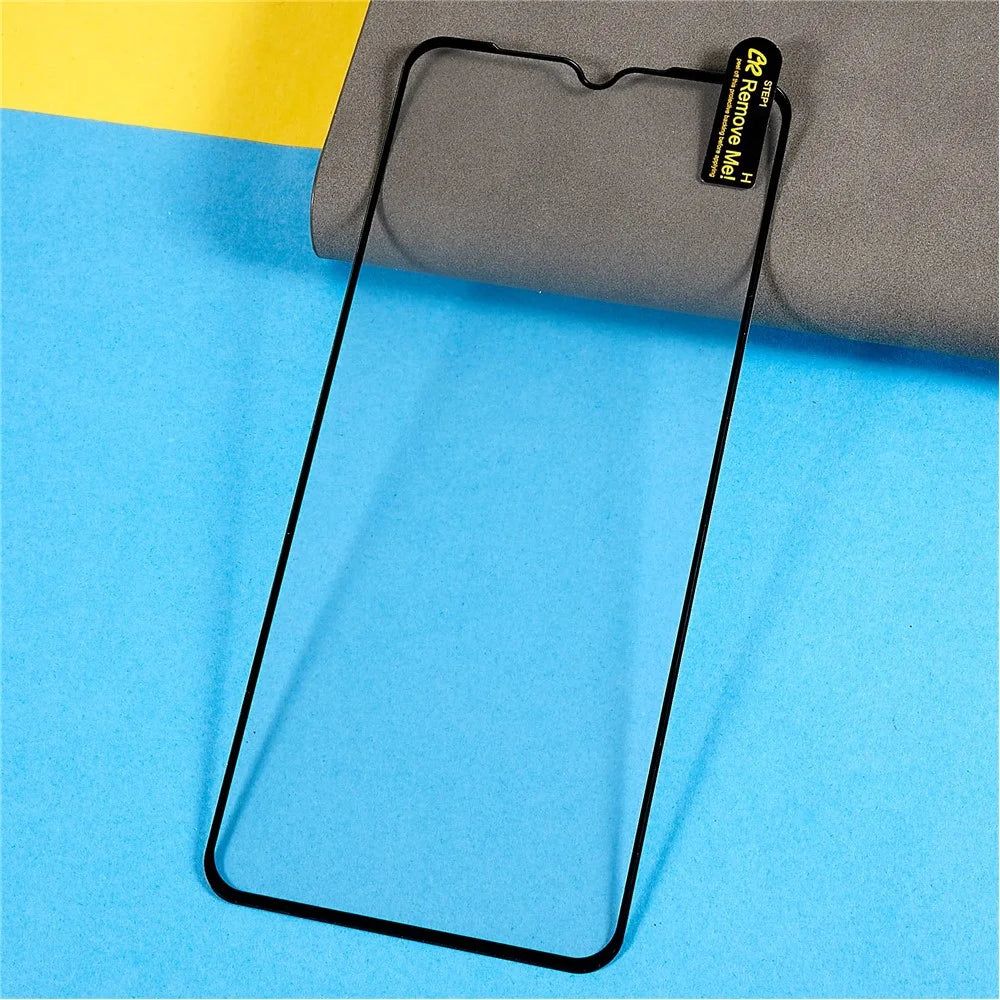 For Samsung Galaxy M13 4G Silk Printing Anti-explosion Tempered Glass Screen Protector Full Glue Anti-scratch Full Cover Screen Film - 6