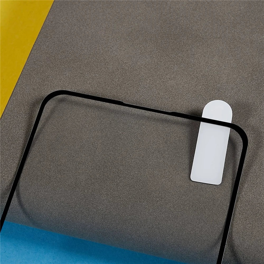 For Oppo Reno8 Lite 5G Silk Printing Anti-explosion Tempered Glass Screen Protector Scratch-resistant Full Glue Full Covering Screen Film - 4