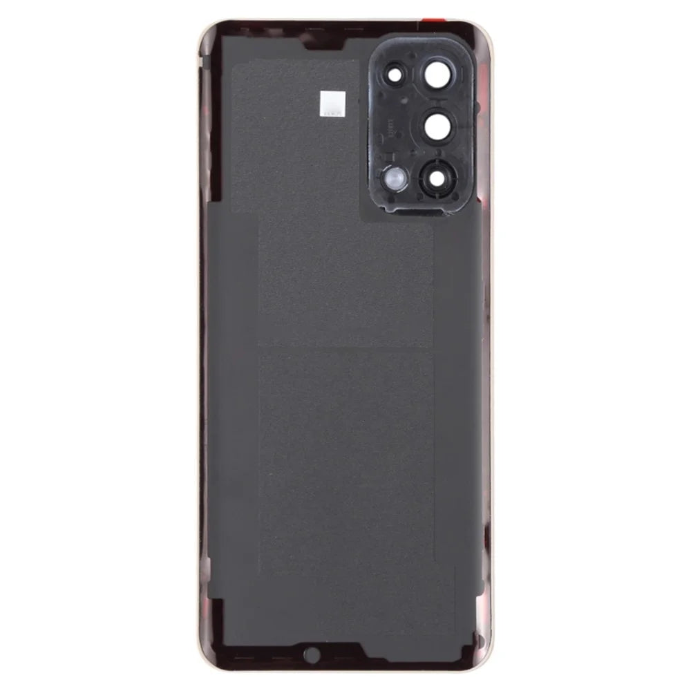 For Oppo Reno5 4G / 5G Back Battery Housing Cover with Camera Ring Lens Cover Spare Part - Blue - 3