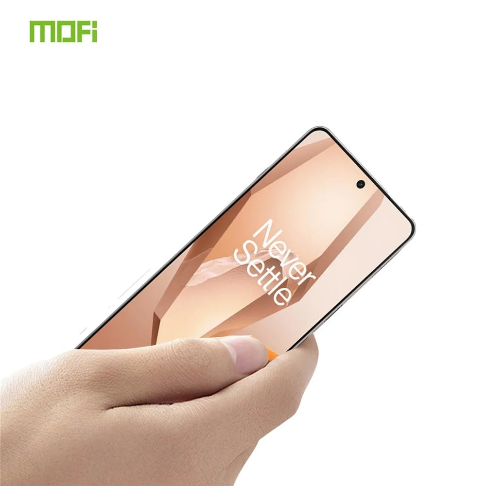 MOFI For OnePlus 13R 5G Screen Protector  9H Full Glue Full Coverage High Aluminum-Silicon Glass Film - Black - 2