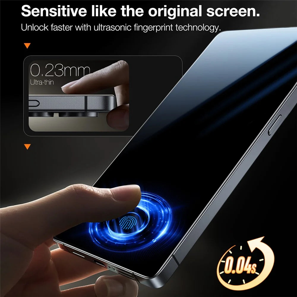 TORRAS Glassgo For Samsung Galaxy S25+ Screen Protector Tempered Glass HD Film with Automatic Dust Removal Tool - 4