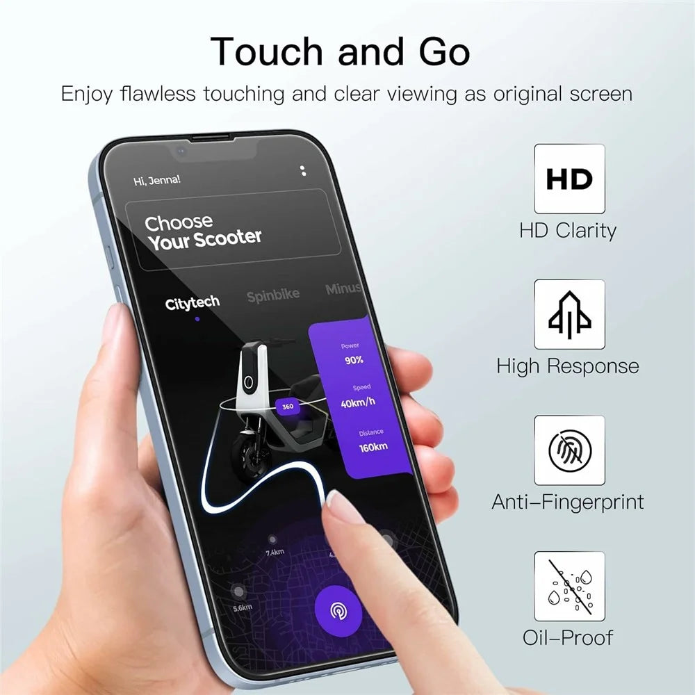 For iPhone 17e / 16e Clear Tempered Glass Screen Protector Anti-Explosion Film + Camera Lens Protector - 2