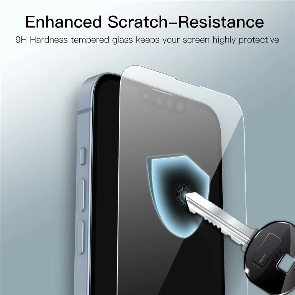 For iPhone 17e / 16e Clear Tempered Glass Screen Protector Anti-Explosion Film + Camera Lens Protector - 4