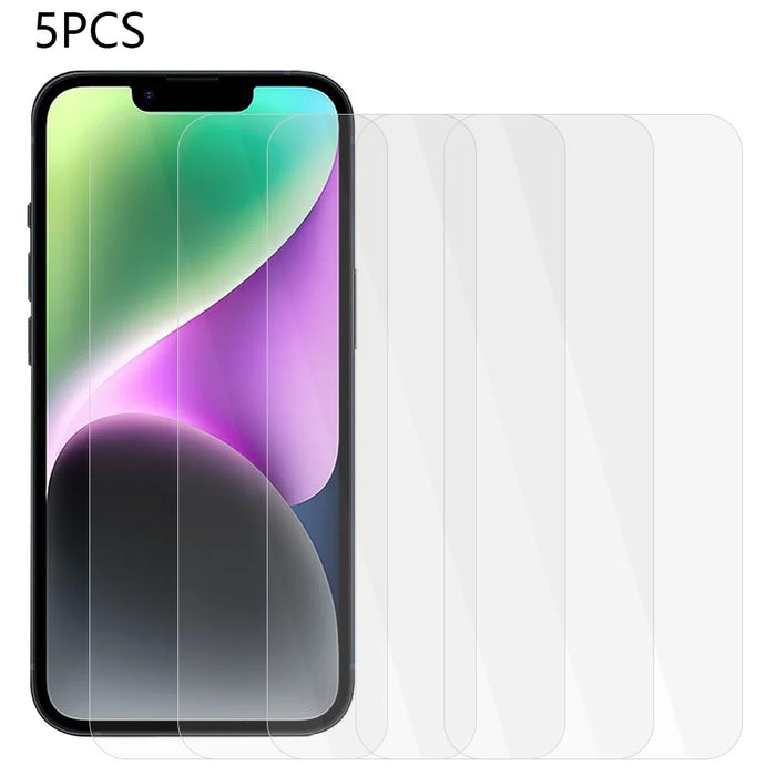 5Pcs For iPhone 17e / 16e Screen Protector 0.3mm 2.5D Tempered Glass Clear Film - 1