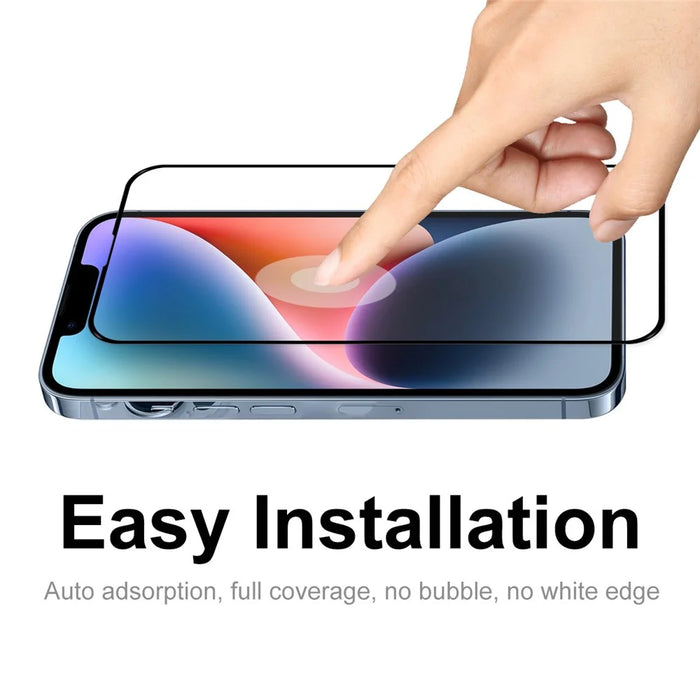 For iPhone 17e / 16e Screen Protector Silk Printing Full Glue Tempered Glass Screen Film - 3