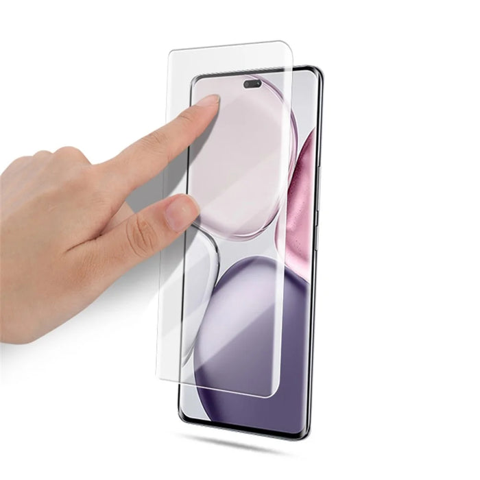 MOCOLO For Honor Magic7 Lite 5G / X9c 5G / X60 Pro 5G Screen Protector Tempered Glass UV Liquid Film 3D Curved Full Coverage - 6