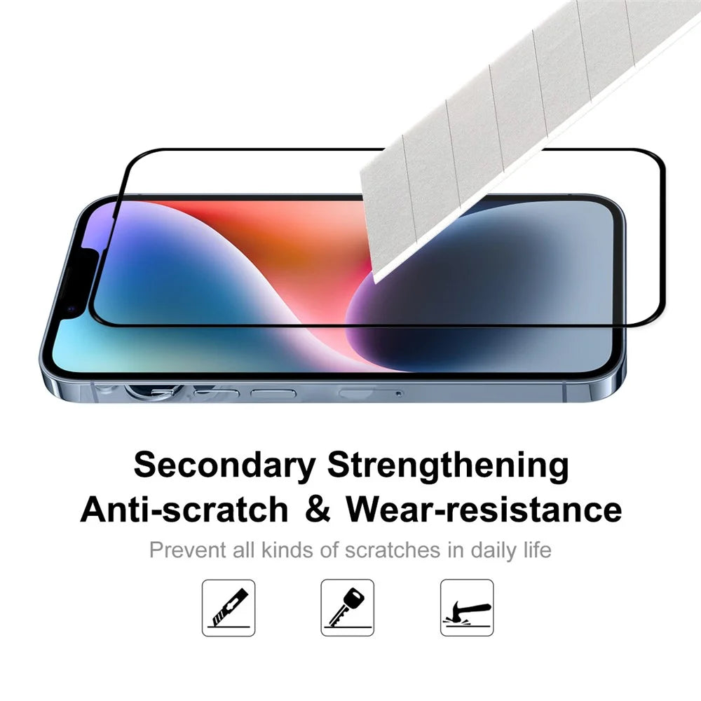 ENKAY HAT PRINCE For iPhone 17e / 16e Screen Protector   9H Silk Printing 0.26mm Tempered Glass - Transparent - 5