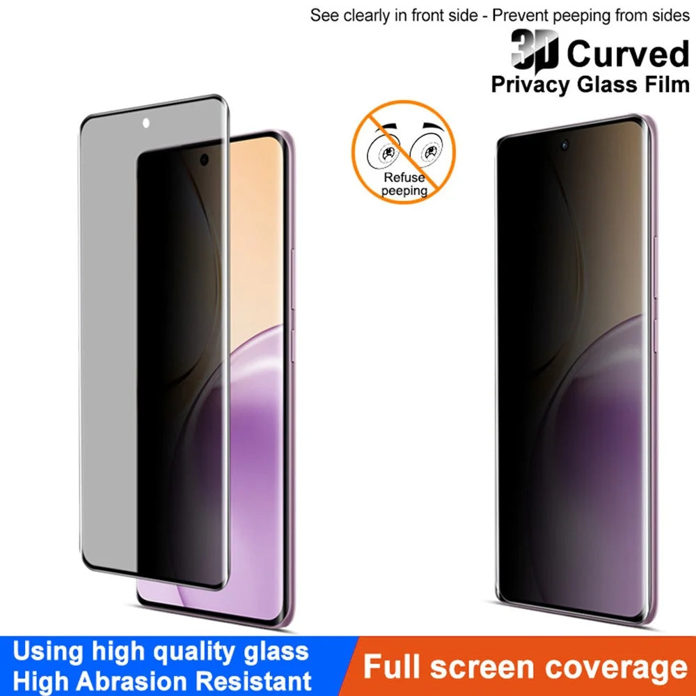 IMAK For Realme 14 Pro 5G Anti Spy Screen Protector Full Cover Tempered Glass Film - 3