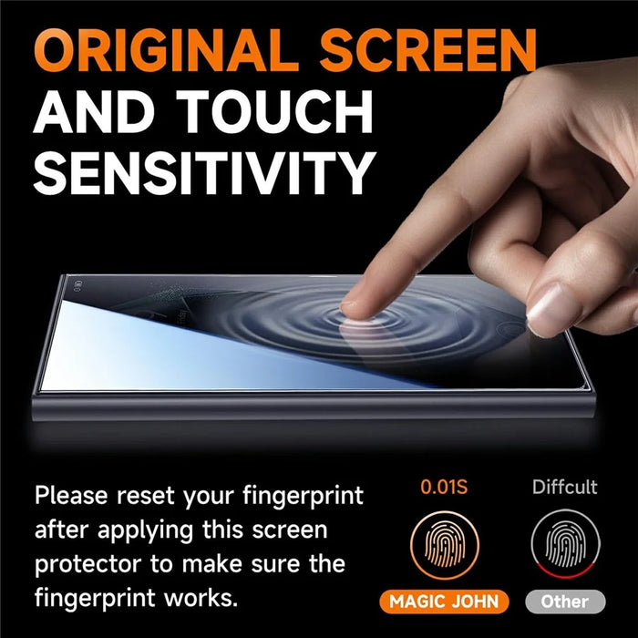 For Samsung Galaxy S21 Ultra 5G  Anti Spy Tempered Glass Screen Protector with Automatic Dust Removal Tool - 2