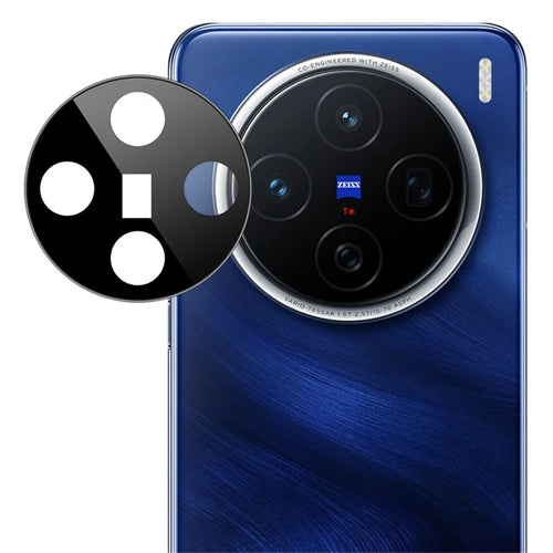 IMAK For vivo X200 5G Tempered Glass Camera Lens Protector with Self Positioning Frame (Black Version) - 1