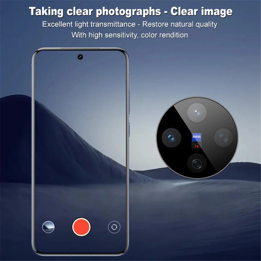 IMAK For vivo X200 5G Tempered Glass Camera Lens Protector with Self Positioning Frame (Black Version) - 4