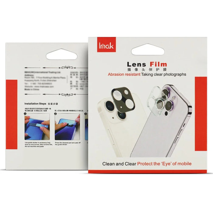 IMAK For iPhone 17e / 16e Tempered Glass Camera Lens Protector + Acrylic Lens Cap - 5