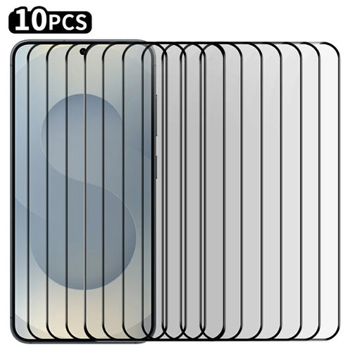 RURIHAI 10Pcs For Samsung Galaxy S25 Edge Full Glue Screen Protector High Aluminium Silicon Glass Film, Ultrasonic Fingerprint Unlock - 1