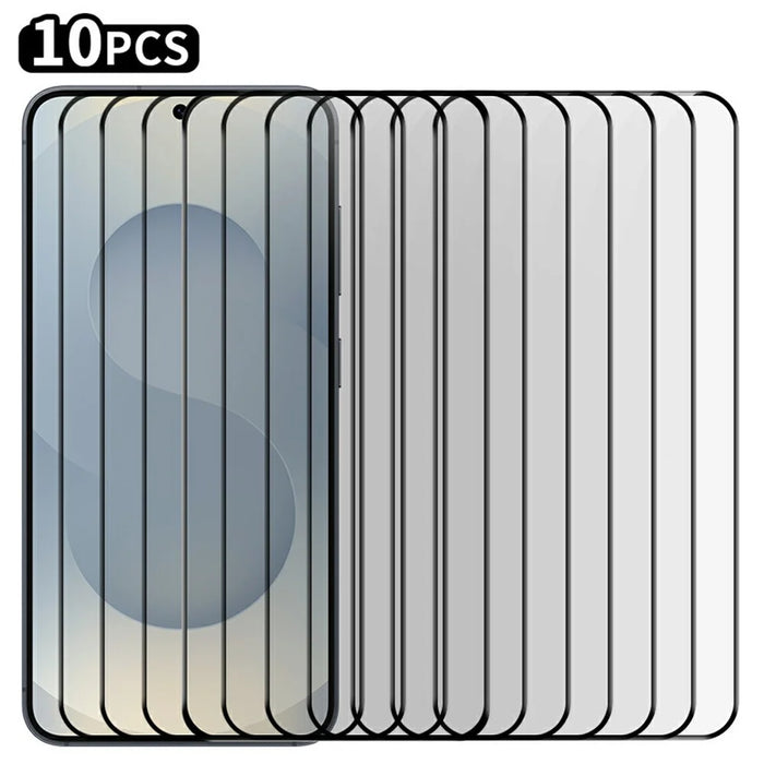 RURIHAI 10Pcs For Samsung Galaxy S25 Edge Full Glue Screen Protector High Aluminium Silicon Glass Film, Ultrasonic Fingerprint Unlock - 1