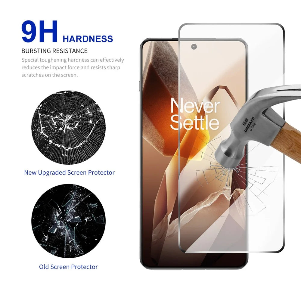 RURIHAI For OnePlus 13R 5G  Screen Protector Secondary Hardening High Aluminium-Silicon Glass Film - 4