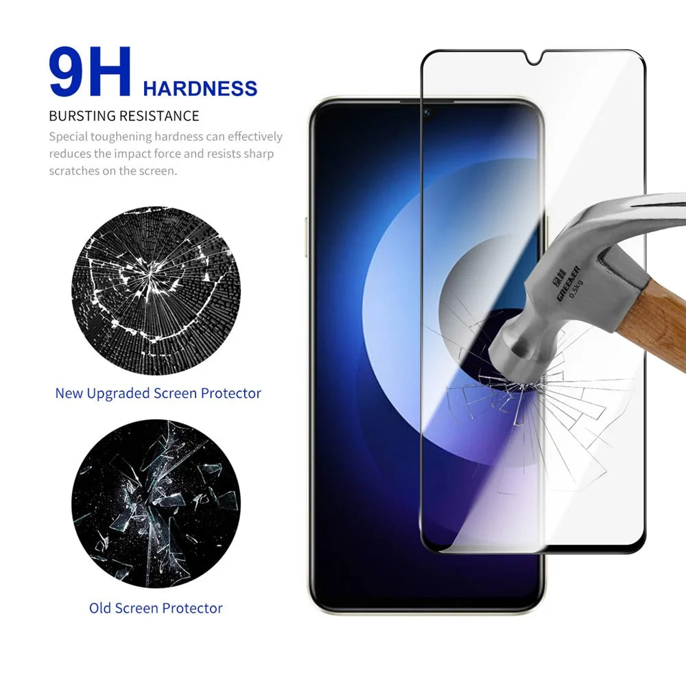 RURIHAI For Wiko Hi Enjoy 70 Plus 5G Screen Protector Secondary Hardening High Aluminium-Silicon Glass Film - 4
