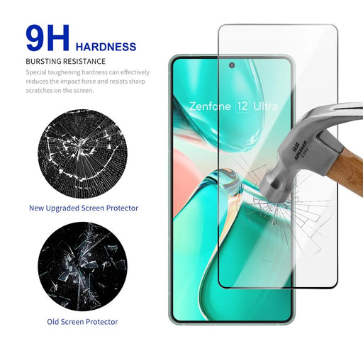 RURIHAI For Asus Zenfone 12 Ultra 5G Screen Protector Secondary Hardening High Aluminium-Silicon Glass Film - 2