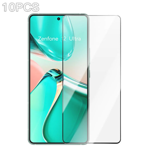 RURIHAI 10Pcs For Asus Zenfone 12 Ultra 5G High Aluminium-Silicon Glass Film 0.26mm 2.5D Screen Protector - 1