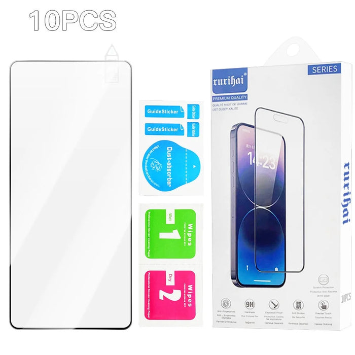 RURIHAI 10Pcs For Asus Zenfone 12 Ultra 5G High Aluminium-Silicon Glass Film 0.26mm 2.5D Screen Protector - 6